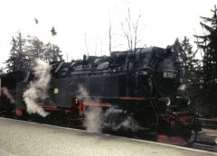 
'7238' at Drei Annen Hohne, Harz Railway, April 1993